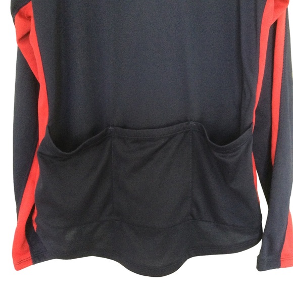 Performance Navy&Red 1/4 Zip Cycling Jersey Size: Medium - Picture 3 of 9